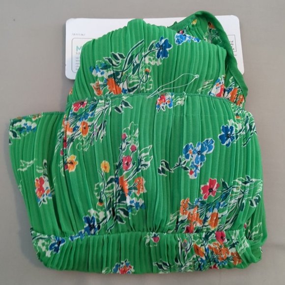 Boots & Barkley Green Floral Dog Dress Medium Pet Apparel - Picture 4 of 6